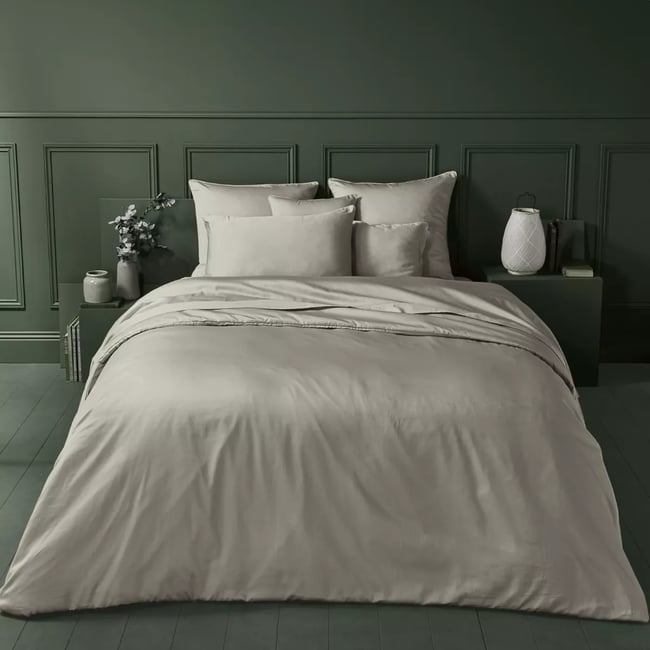 Housse de couette satin de coton AVA UNI - GARNIER THIEBAUT