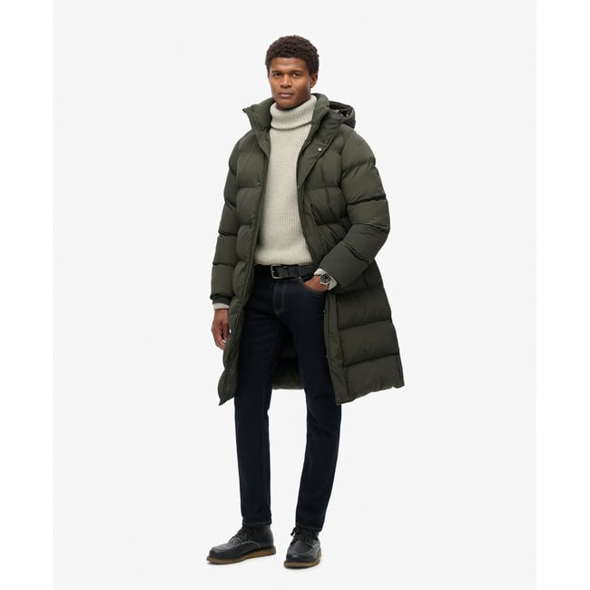 Doudoune longue à capuche - SUPERDRY