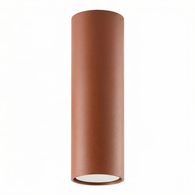 Plafonnier Acier Ocre Rouge GU10 1 LAGOS Couleur ocre rouge <span itemprop=