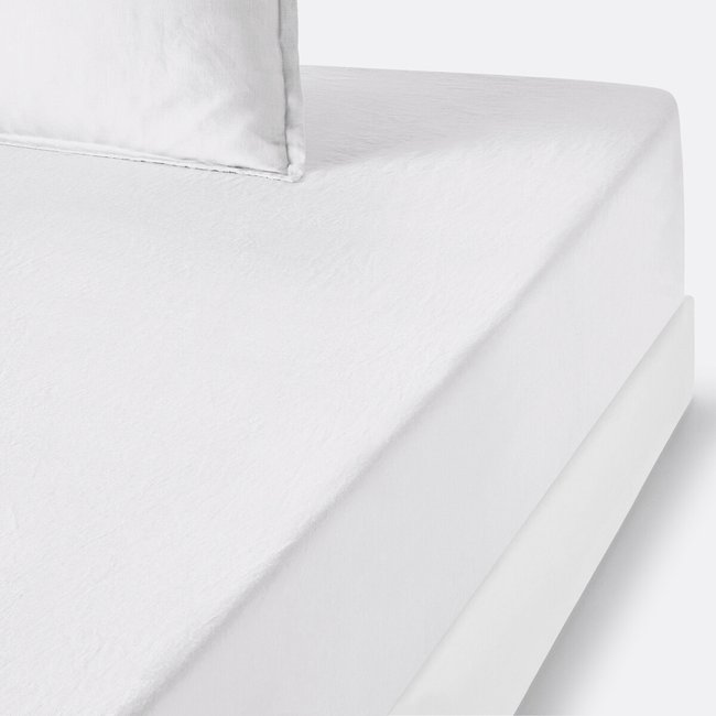 Linot 35cm High 100% Washed Linen Fitted Sheet - LA REDOUTE INTERIEURS
