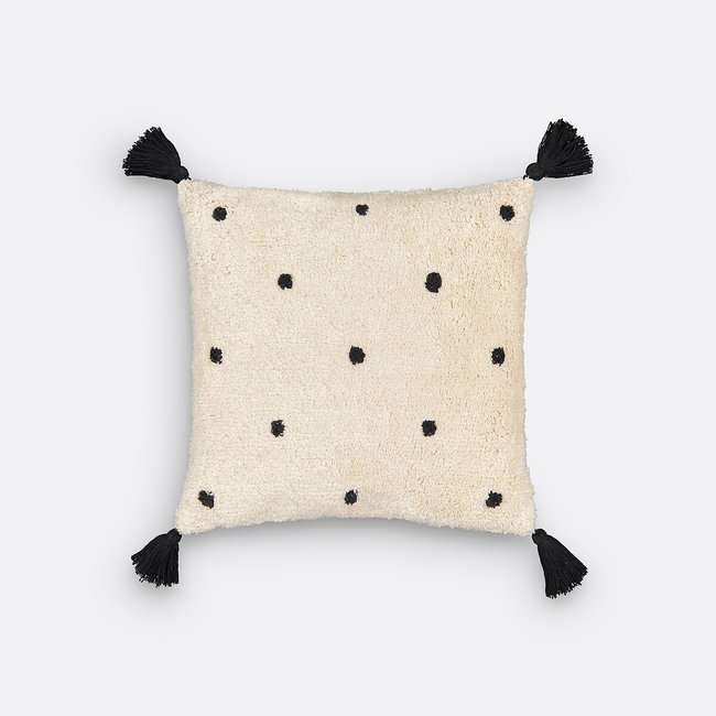 Capa de almofada tufada, Ava cru/preto <span itemprop=
