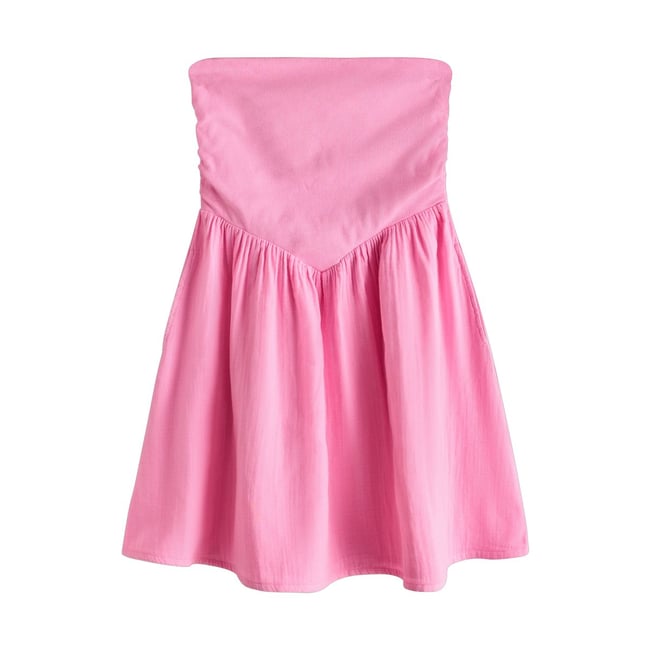 Robe d'été bandeau courte en jersey tissé - NEXT