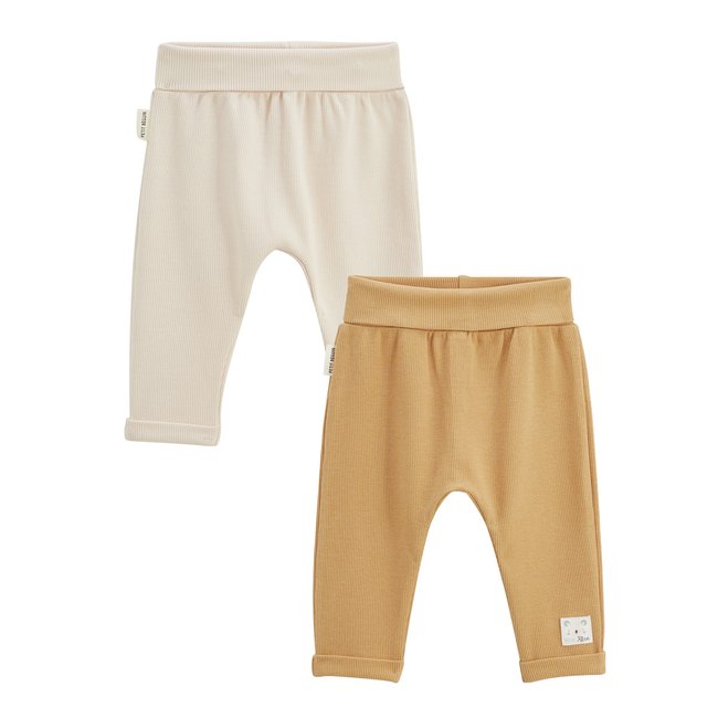 Lot de 2 sarouels bébé Mini Rêve moutarde <span itemprop=