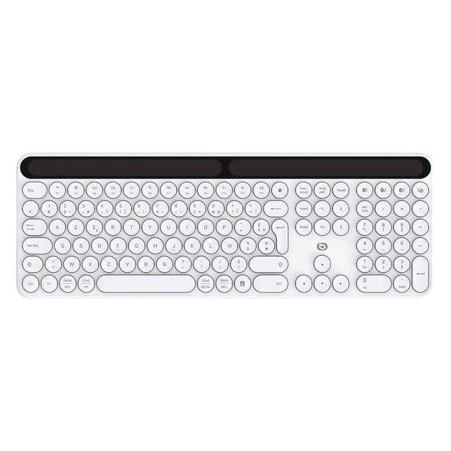 Clavier sans fil Solaire SKW Blanc - ESSENTIEL B