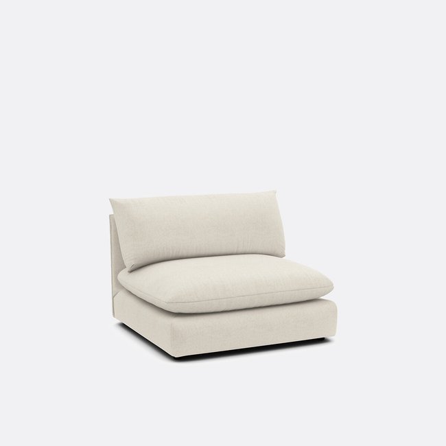 Chauffeuse modulable, polyester, Malo ecru <span itemprop=
