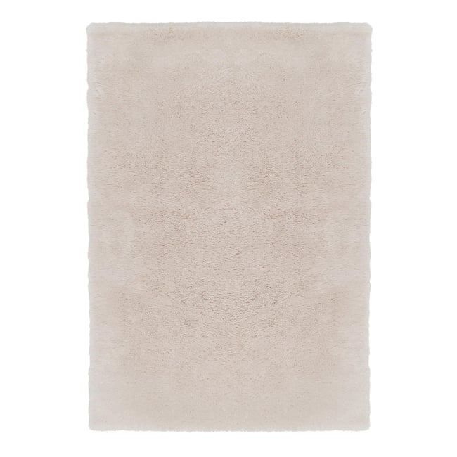 Tapis shaggy ultra-doux effet laine NUKKA Couleur beige sable <span itemprop=