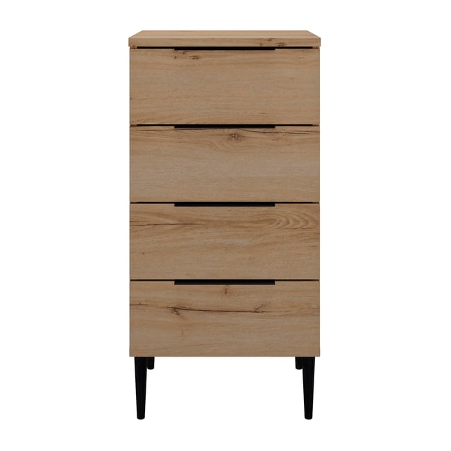Chiffonnier 4 tiroirs Couleur marron <span itemprop=