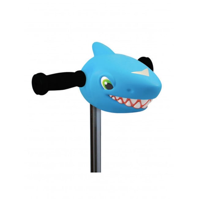 Tête de trottinette requin bleu clair <span itemprop=
