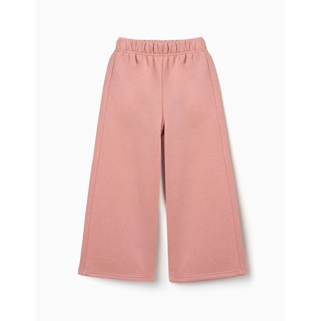 Pantalon à jambe large en molleton avec doublure en coton peigné - ZIPPY