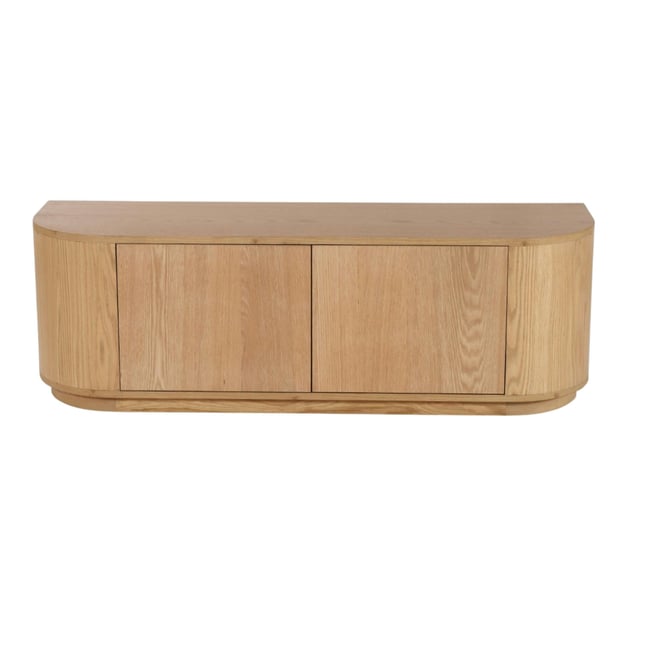 Meuble TV design en chêne, 2 portes LOREN - PIER IMPORT