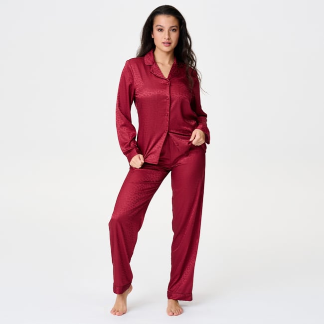 Ensemble de Pyjama ruby wine jacq <span itemprop=
