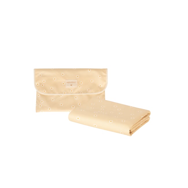 Nappe de pique-nique SUNSHINE imperméable marguerites <span itemprop=