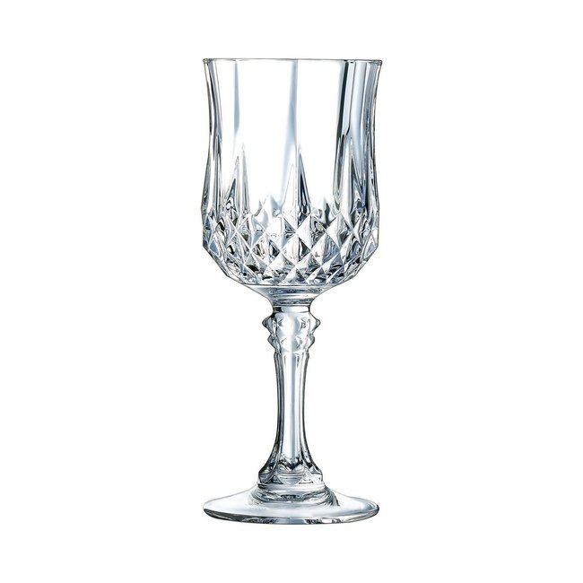 Lot De 6 Verres À Pied De Table 17cl, Longchamp Couleur transparent <span itemprop=