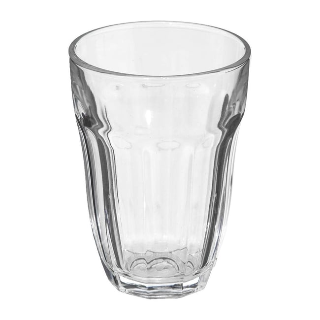Lot de 6 verres bas à facettes en verre 21 cl ENZ'EAU Couleur transparent <span itemprop=