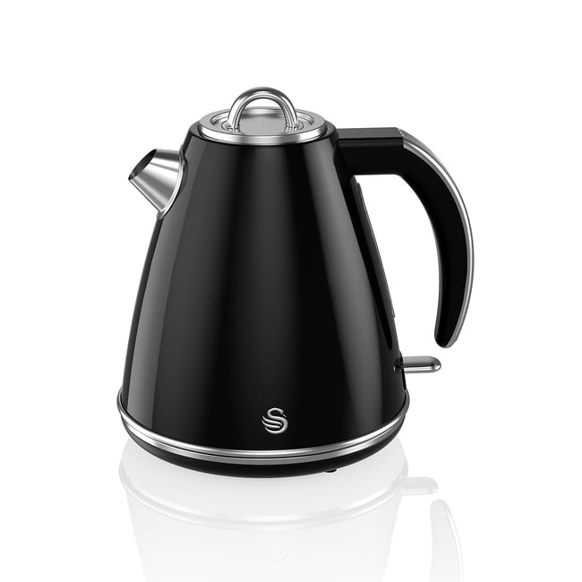 Retro 1.5L Jug Kettle - SK19020, black, SWAN