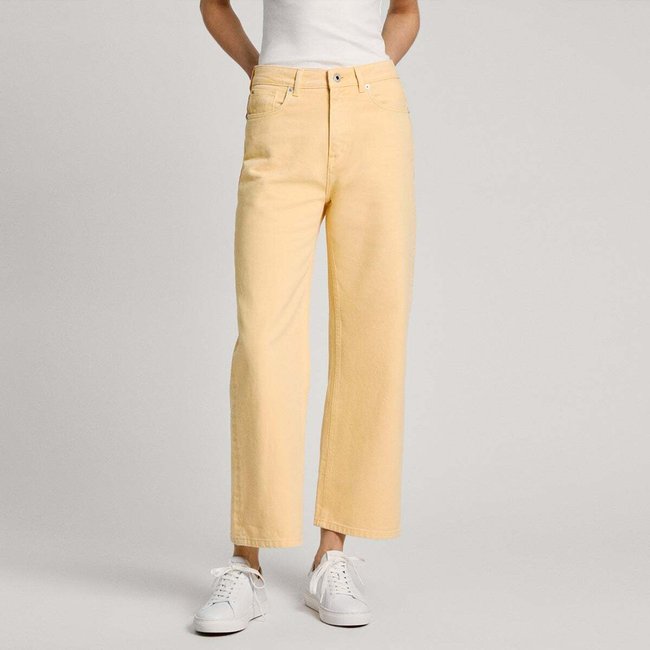 Jean Coupe Regular, Taille Haute - Lexa cornouais jaune <span itemprop=