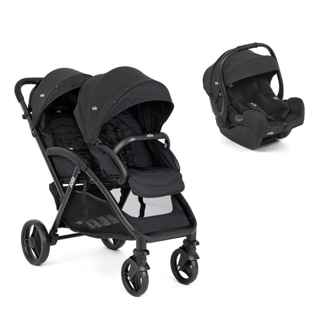 Pack poussette duo Evalite double + i-Gemm 3 noir <span itemprop=