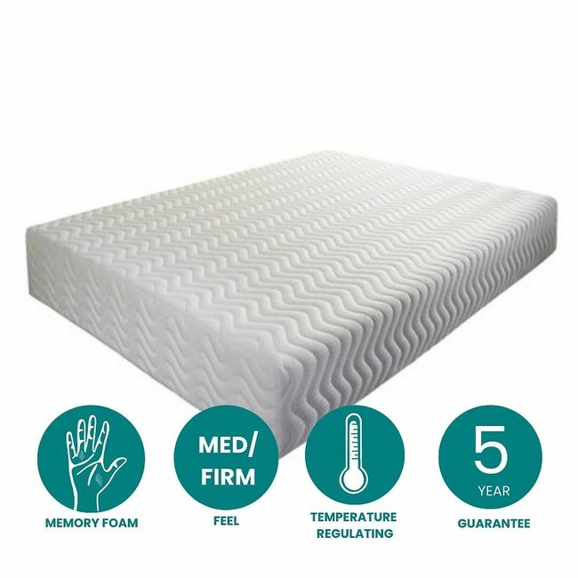 Pure Relief Memory Foam Mattress, white, ASPIRE