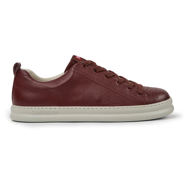 Baskets cuir RUNNER FOUR bourgogne <span itemprop=