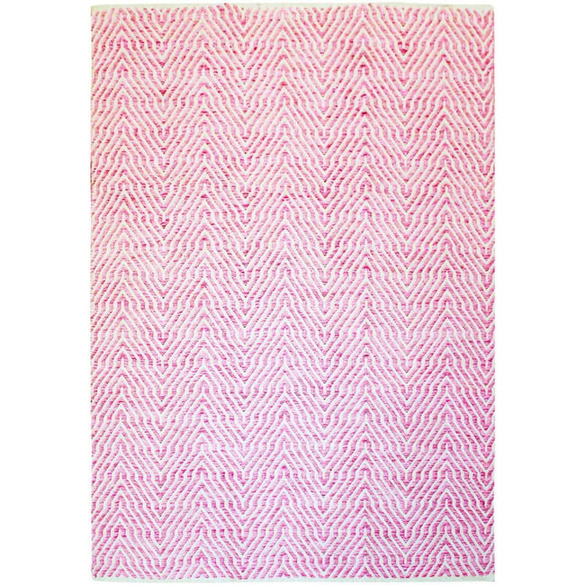 Tapis en coton fait main, APPETIZER Couleur rose <span itemprop=