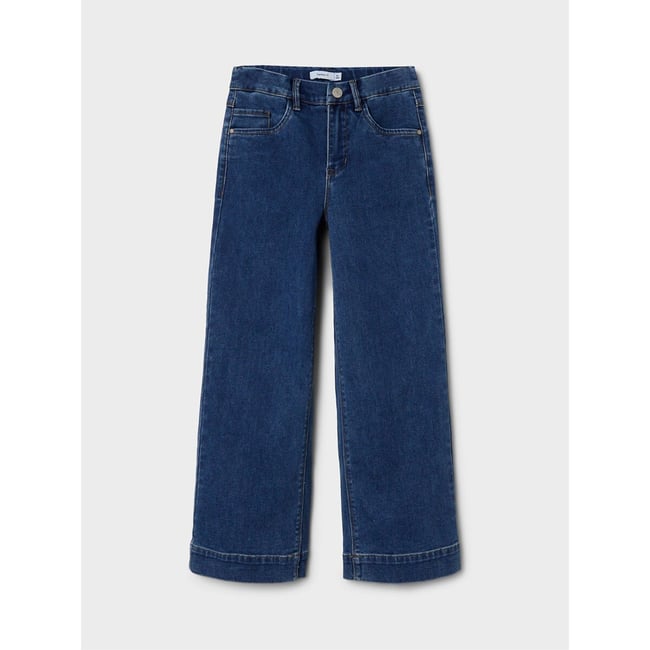 Jean wide leg bleu denim <span itemprop=