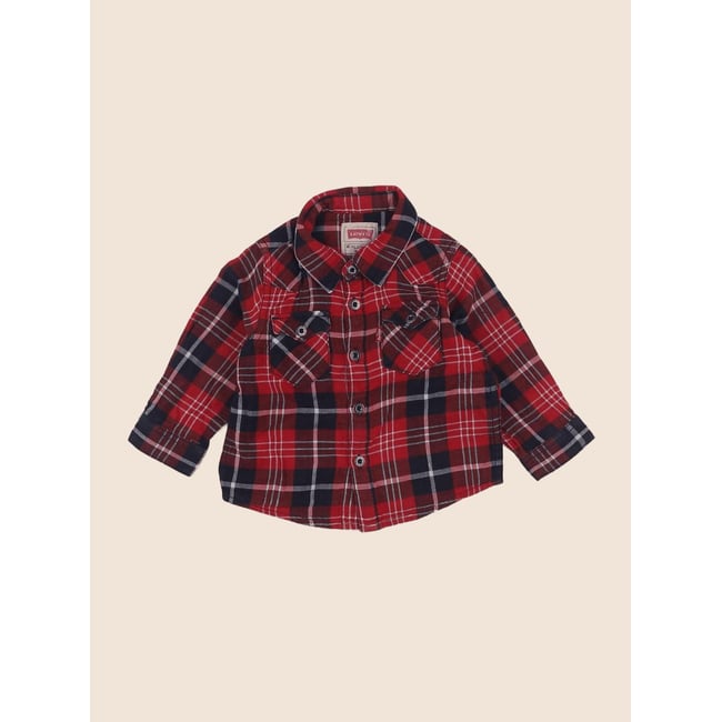Chemise - Très bon état rouge <span itemprop=