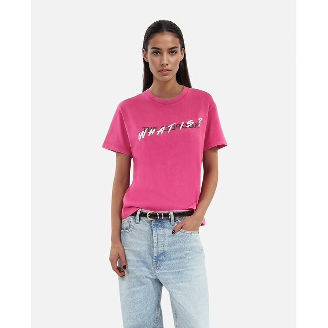 T-shirt a maniche corte What is? fucsia THE KOOPLES