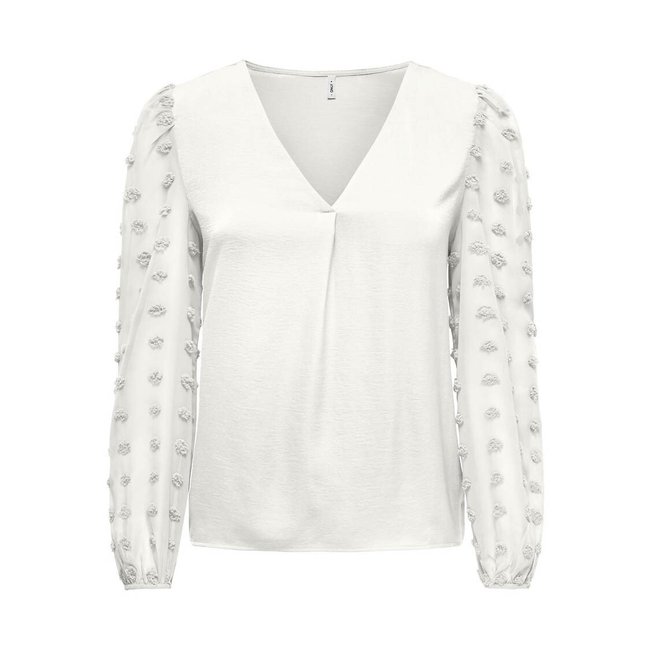 Langärmelige Bluse mit V-Ausschnitt - ONLY