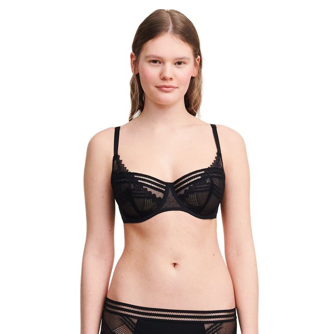 Rodeo Demi-Cup Bra in Lace, black, PASSIONATA