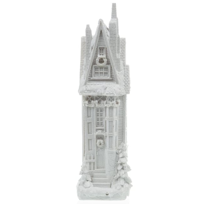 Maison de Noël haute 36 cm  he Couleur blanc <span itemprop=