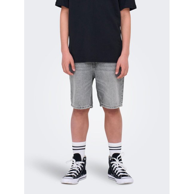 Short en denim ONLY & SONS JUNIOR medium grey denim <span itemprop=