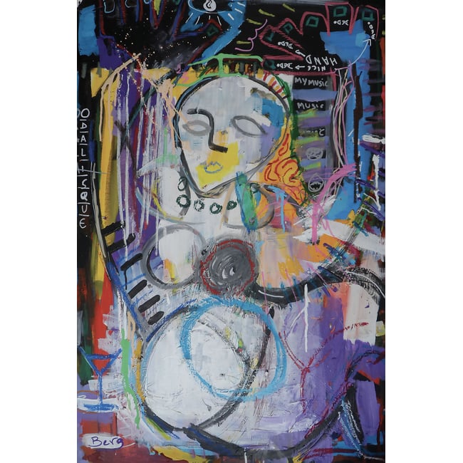 Tableau abstraite odalisque - HEXOA