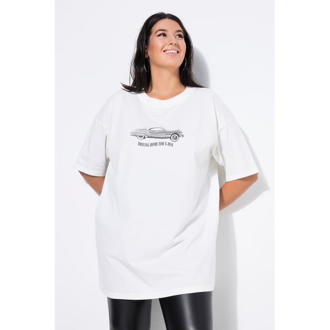 T-shirt oversize, Youngtimer Xmas blanc cassé <span itemprop=