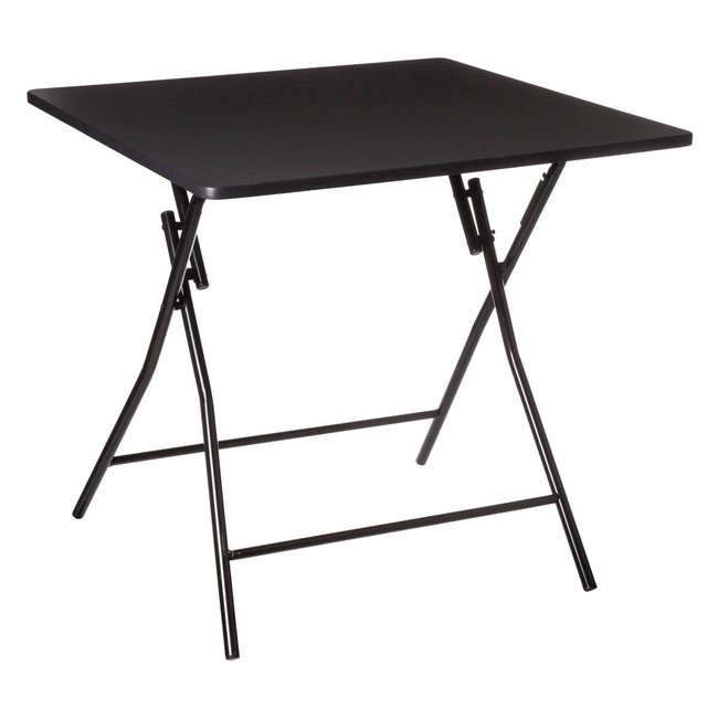Table pliante 4 places Couleur noir <span itemprop=