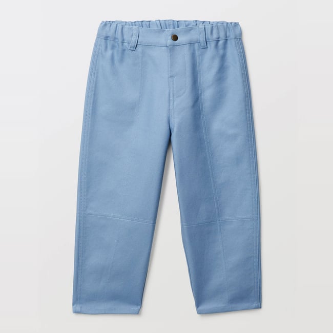 Pantalon taille élastique uni en coton BIO GOTS - BOUT'CHOU