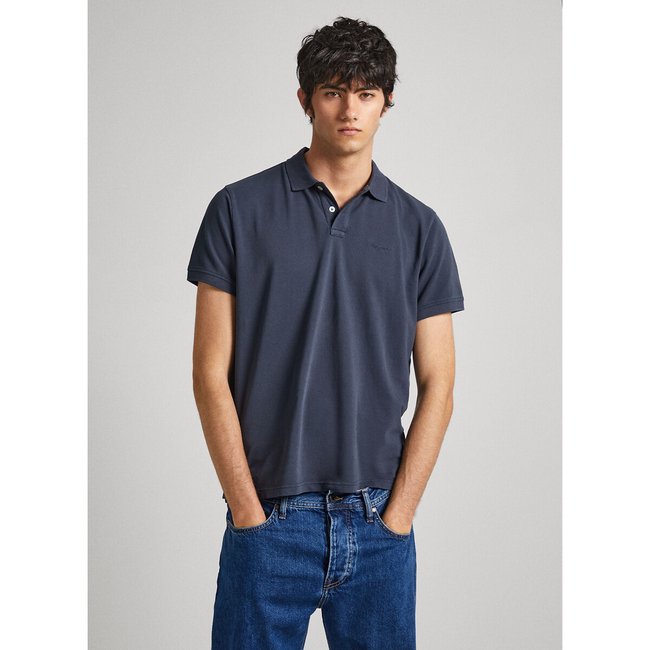 Polo manches courtes piqué à logo brodé - PEPE JEANS