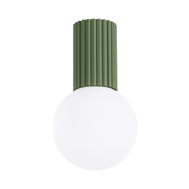 Plafonnier Aluminium Vert Olive G9 1 Halo Couleur vert <span itemprop=
