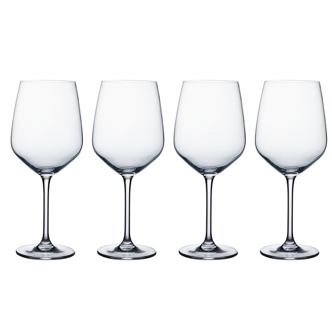 Set of 4 Kings White Wine Glasses, glass, RAVENHEAD
