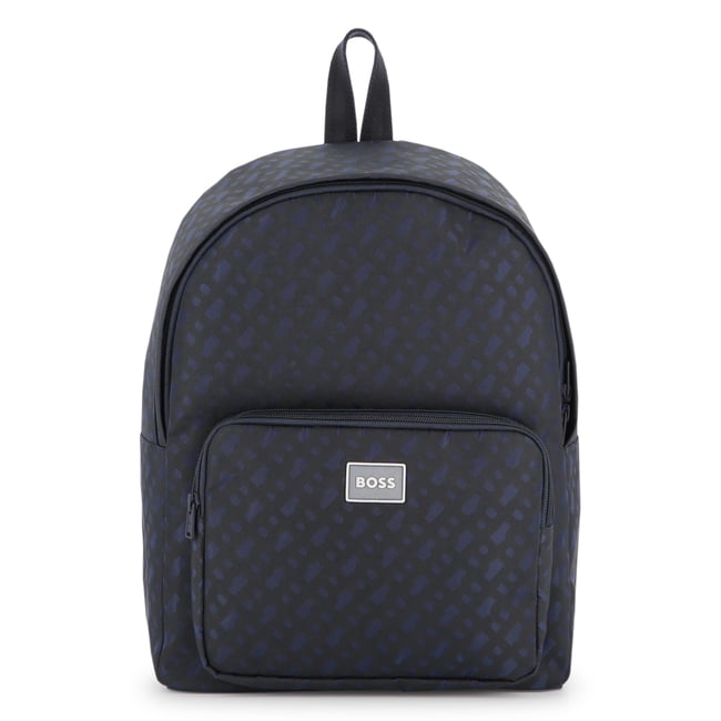 Sac à dos en sergé bleu cargo <span itemprop=