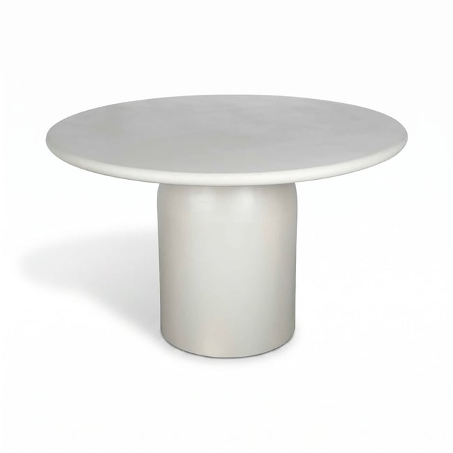 Table ronde 120cm effet béton, MINERAL - NOW'S HOME