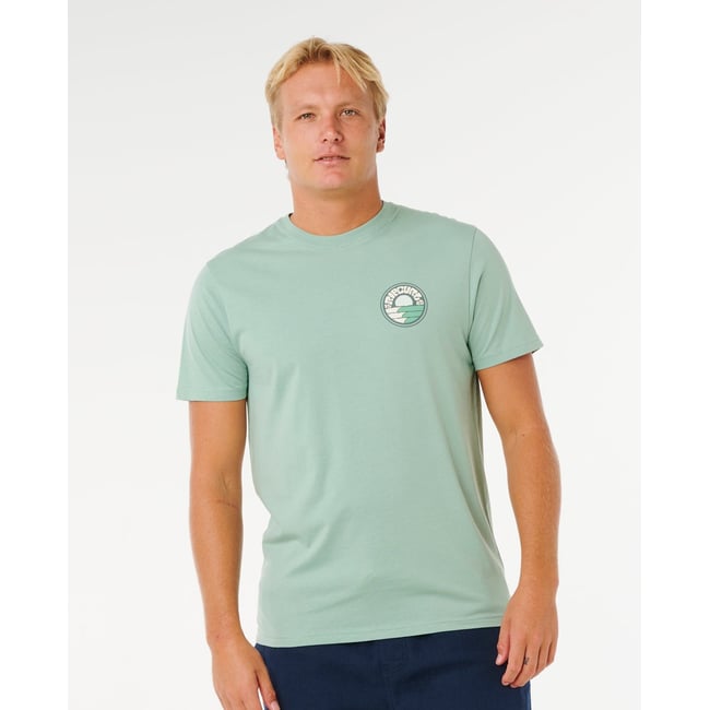T-shirt à manches courtes Pacific Rinse Stacked - RIP CURL