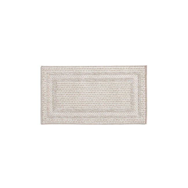 Paillasson bordé de pompons albie Couleur naturel <span itemprop=