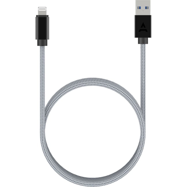 Câble Lightning vers USB 2M certifié Apple Gris - ADEQWAT