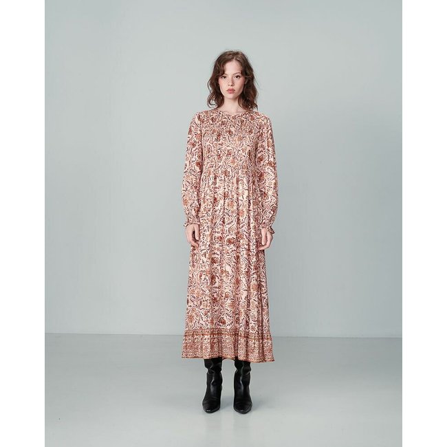Vestido NOVA areia <span itemprop=