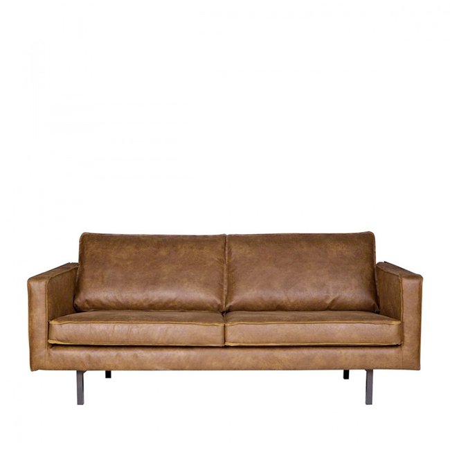 Canapé 3 places vintage en similicuir- BRONCO - BEPUREHOME