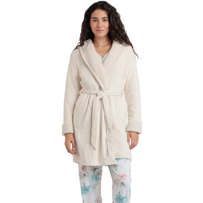 Robe de chambre Climbing Flowers gris clair <span itemprop=