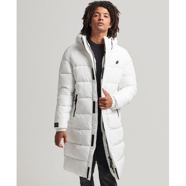 Manteau long a capuche et logo optic Superdry La Redoute