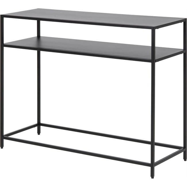 Console métal style industriel GEBALSO Couleur noir <span itemprop=