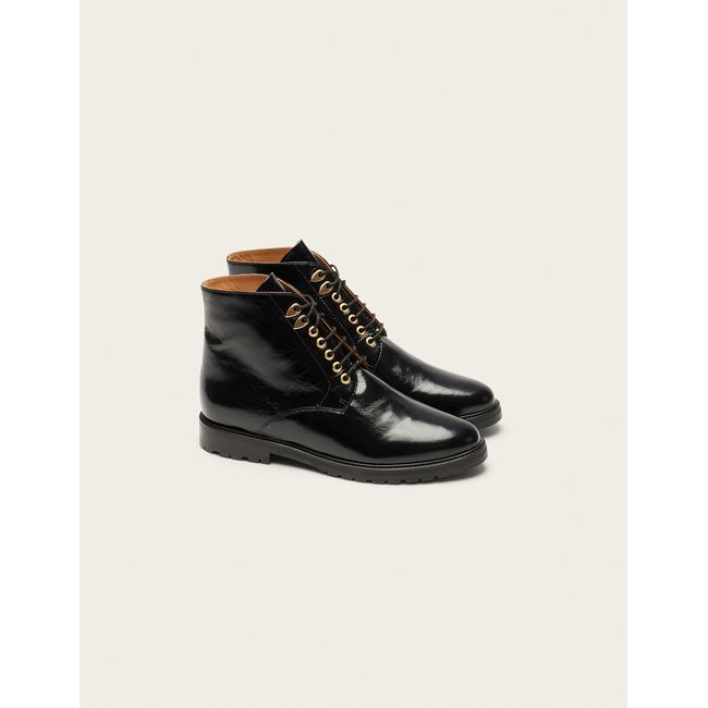 Bottines à lacets LAURÈNE noir <span itemprop=