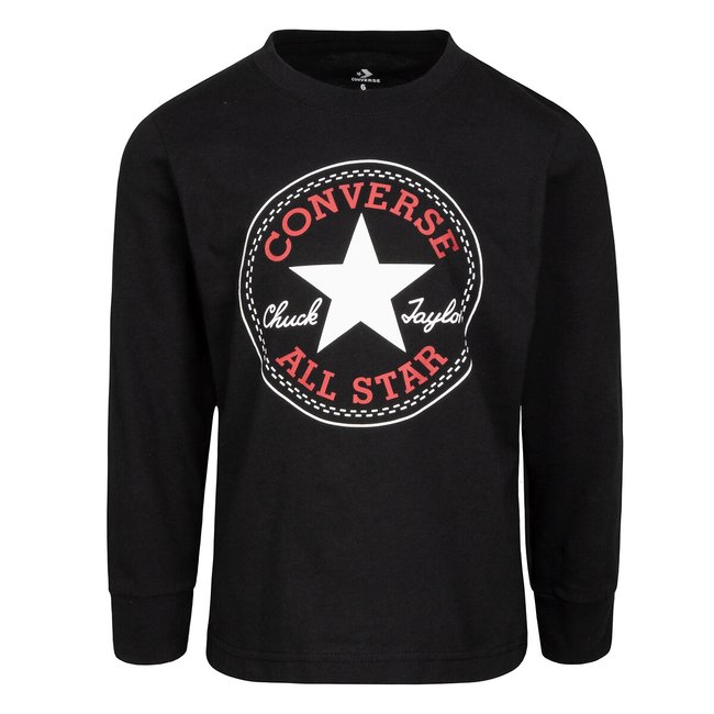 Camisola de mangas compridas preto <span itemprop=